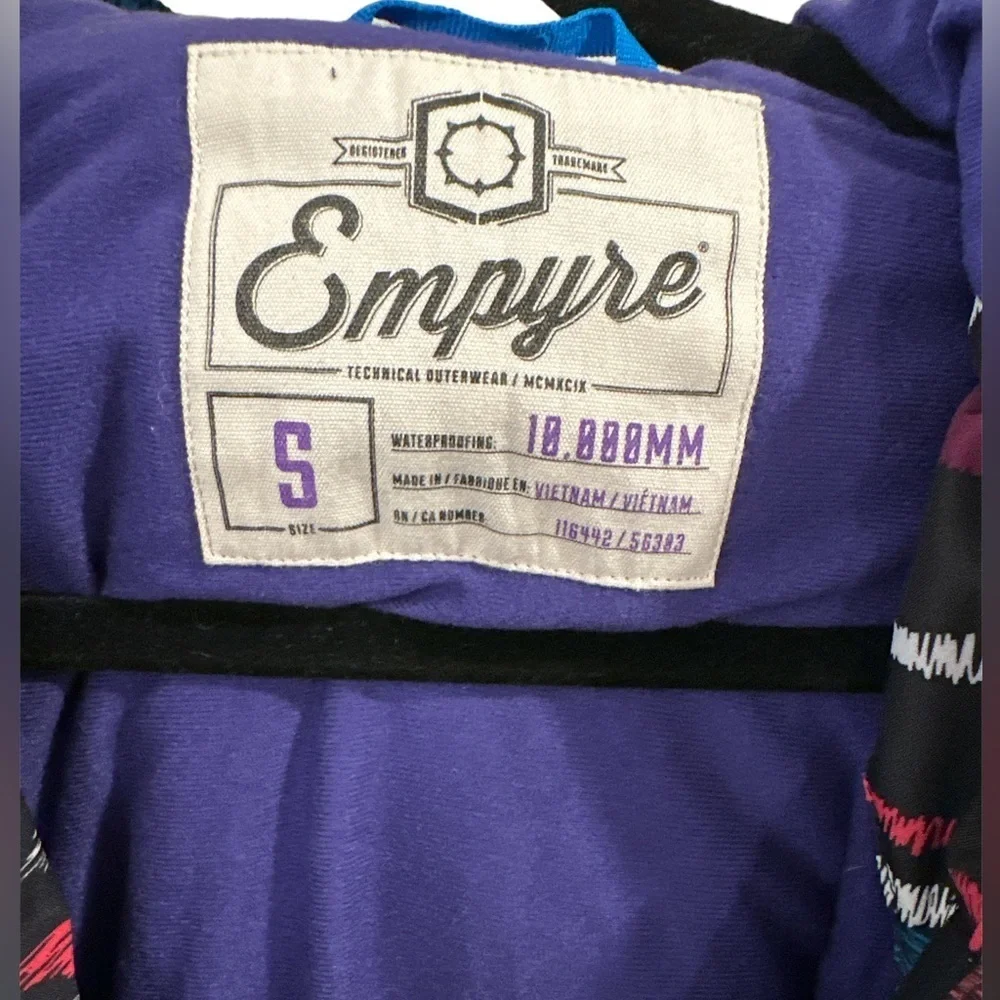 Empyre Women’s Snowboard Jacket‎ Small Excellent Condition